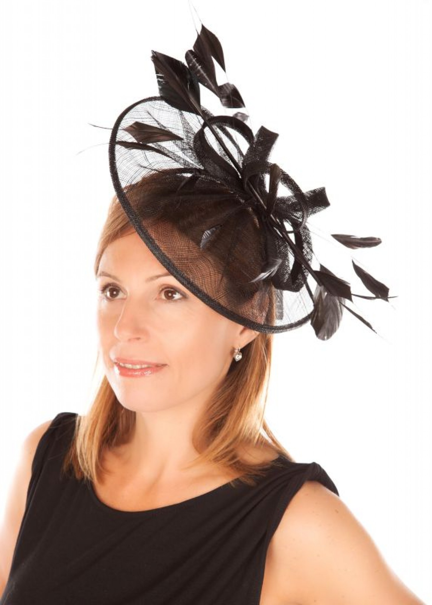 Snoxell Gwyther - Fascinator (Black) - Fascinators | Bridal Fascinators